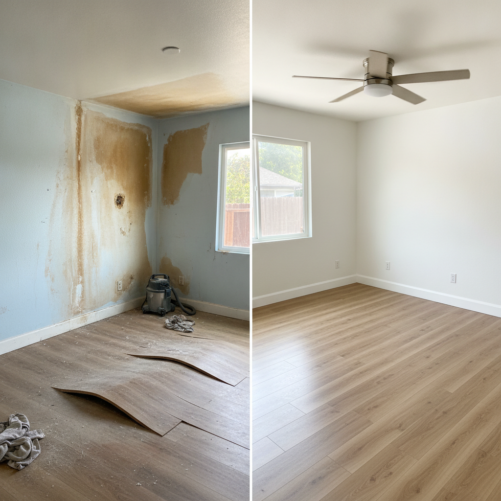 Water Damage Under Flooring Repair in Orange County 1 Water Damage Under Flooring Repair in Orange County